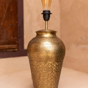 Swagat Hammered Metal Large Lamp Base